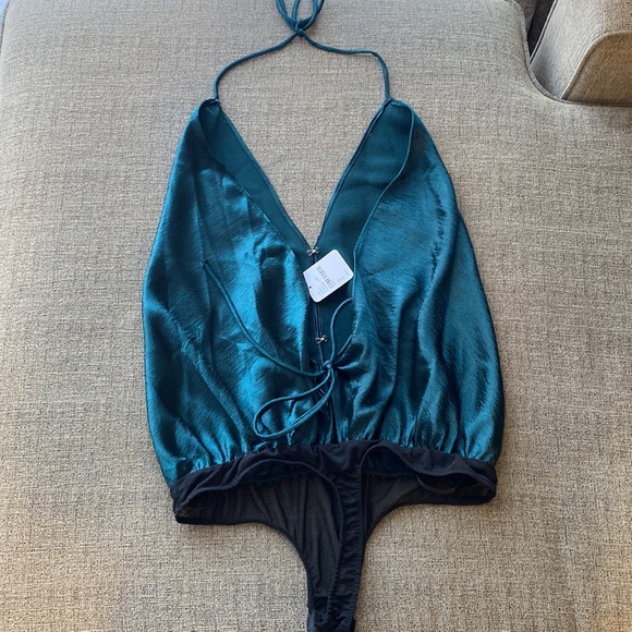 Free People Silky Halter Body Suit - Picture 4 of 6